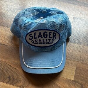 Seager Blue Mesh Trucker Hat